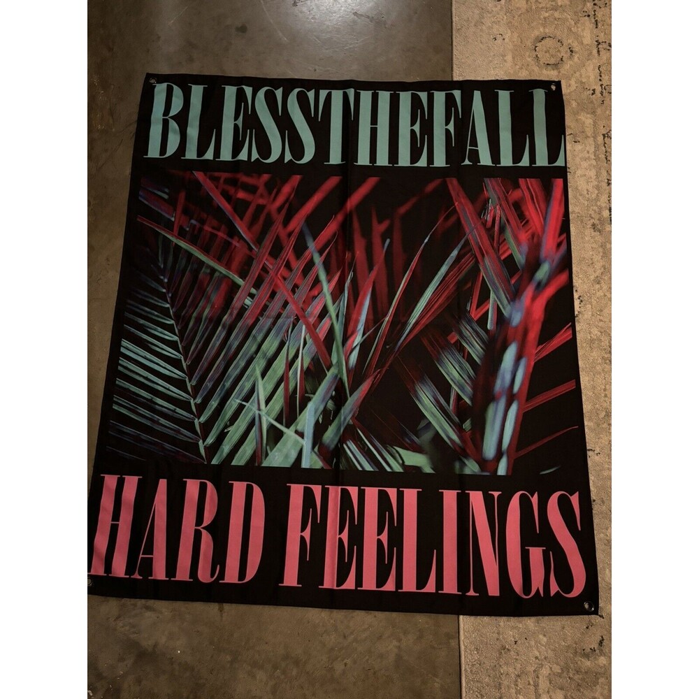 BLESSTHEFALL HARD FEELINGS TAPESTRY FLAG BAND MUSIC WALL ART 40 IN X 47 IN